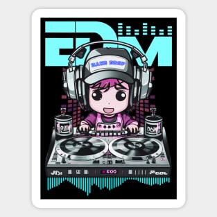 EDM Hibiscus DJ! Magnet